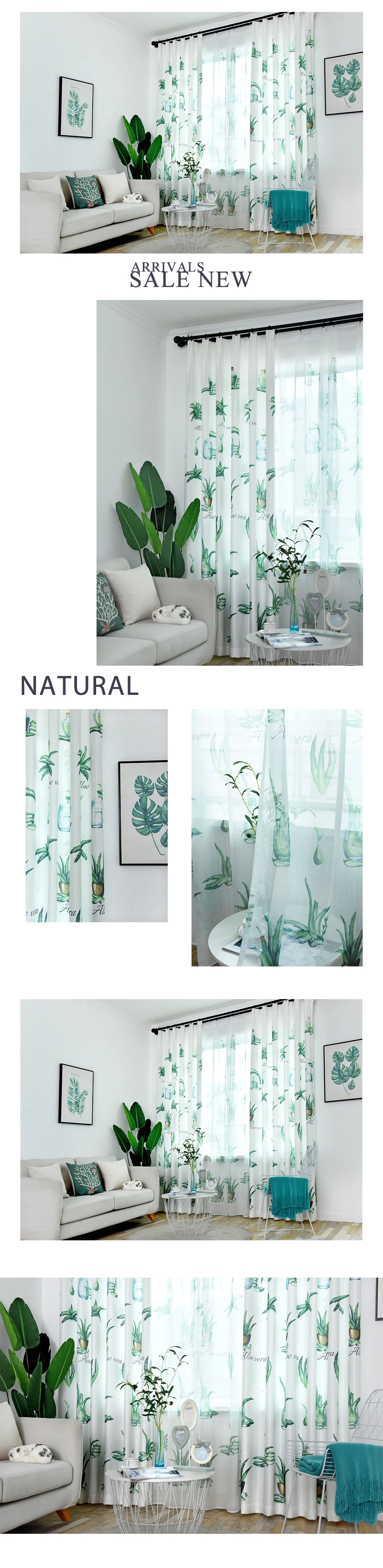 SZ114 LOZUJOJU Rideaux Window Customized curtains for living room bedroom elegant drops all match tulle single piece fabric thread