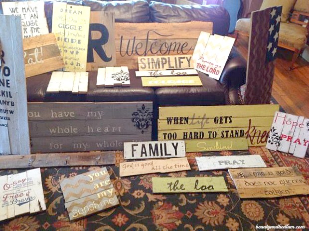 Do It Yourself Pallet Signs. So easy to make @beautyandbedlam