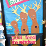 “Don’t Feed The Reindeer” Classroom Door Decoration For Christmas