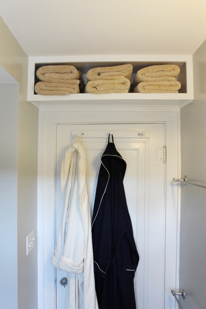 Over door shelf bathroom storage