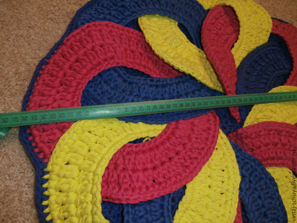 Урок вязания крючком коврика. Японский коврик. Вязаные коврики для детей. Вязаные коврики крючком. Коврик из вязаных кружков.