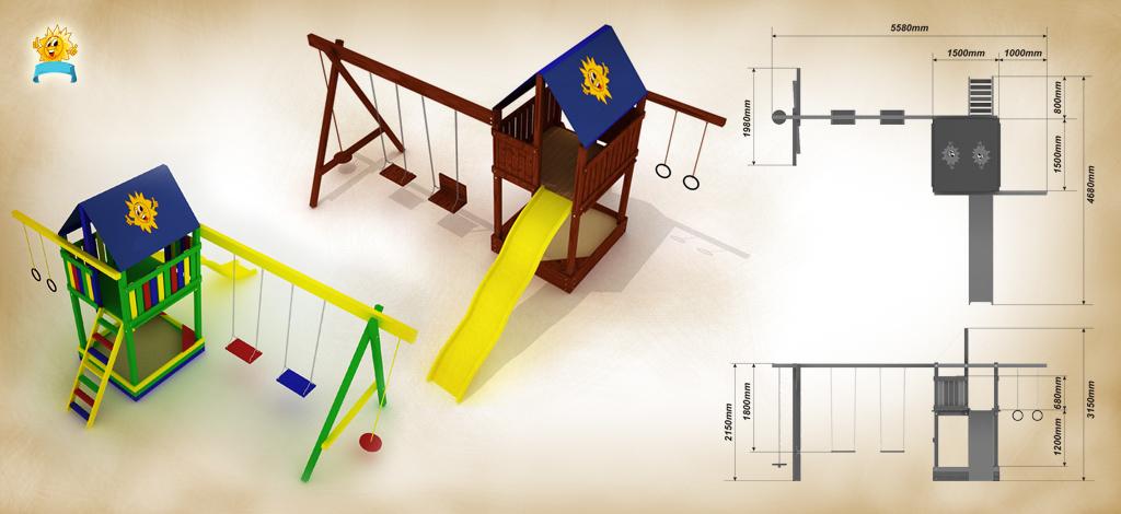 Детская игровая площадка своими руками чертежи с размерами