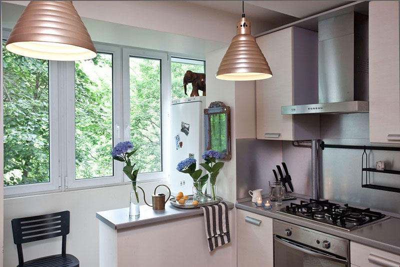 кухня совмещенная с балконом варианты фото