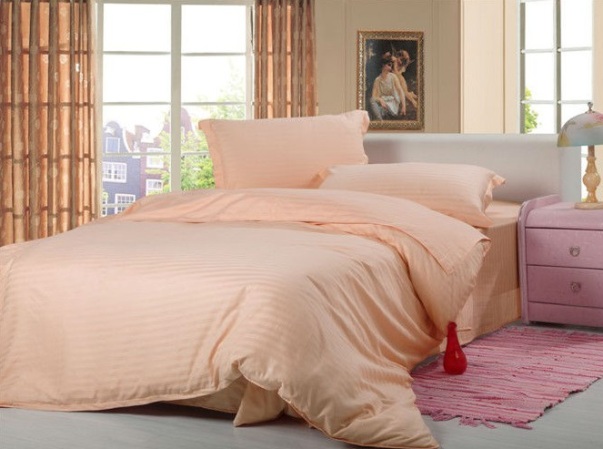 дизайн спальни в персиковом цвете