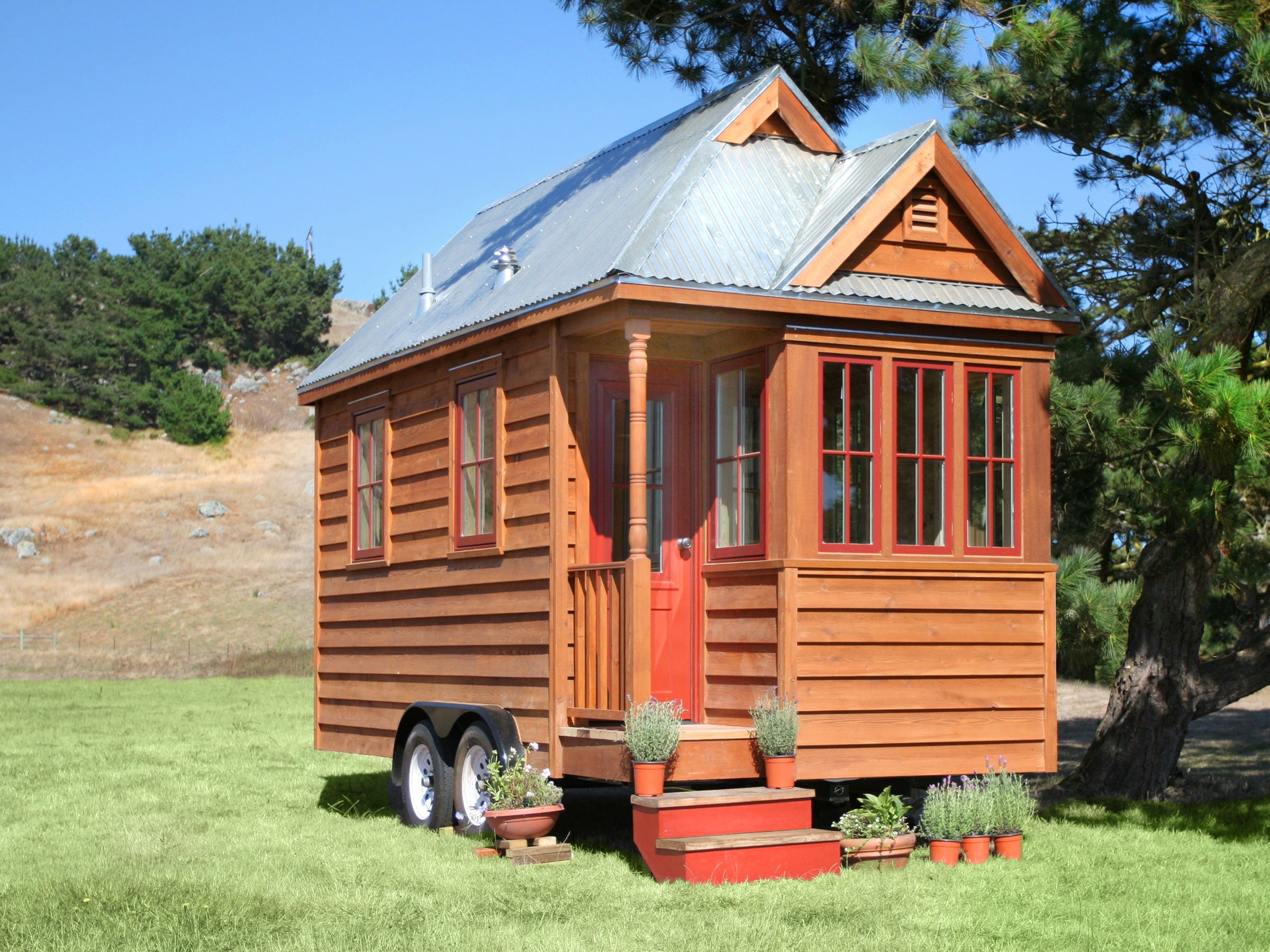 Tiny House деревянный дом на колесах