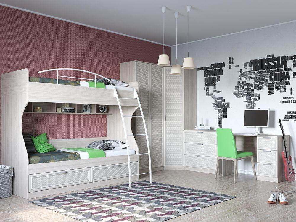Мебель для детской комнаты для двоих. Двухъярусная кровать Ангстрем. Двухъярусная кровать Фанки Кидз 19. Ангстрем мебель детская кровать двухъярусная. Детская комната с двухъярусной кроватью.