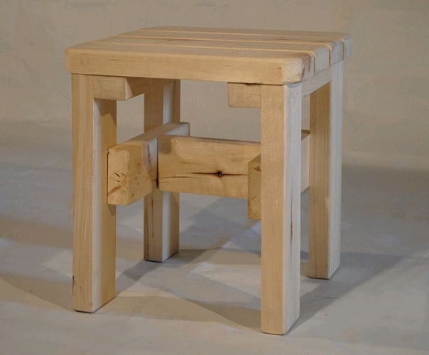 Стол с табуретками для кухни из дерева своими руками